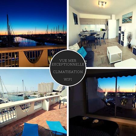Classe 3 Etoiles - Magnifique Vue Sur Le Port - Wifi Et Clim La Grande-Motte Kültér fotó